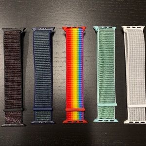 5 pack nylon loop for Apple Watch band lot